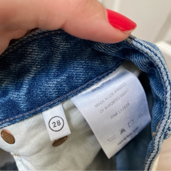 GRLFRND helena high rise cut off shorts jean blue Jean shorts 28 - Picture 10 of 10